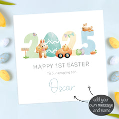 Blue 2025 1st Easter Card (Personalised)