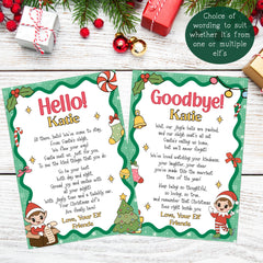 Elf Hello Goodbye Note Bundle (Personalised)