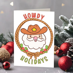 Howdy Holidays Christmas Card