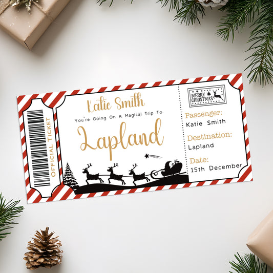 Ticket To Lapland (Personalised)