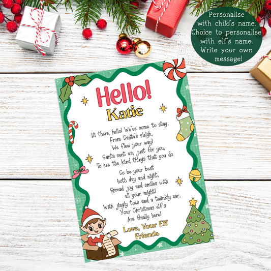 Elf Hello Note (Personalised)