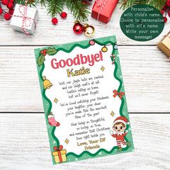 Elf Goodbye note (Personalised)